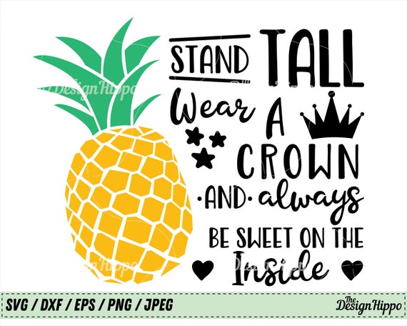 Download Pineapple Svg Be A Pineapple Svg Crown Svg Stars Svg Etsy