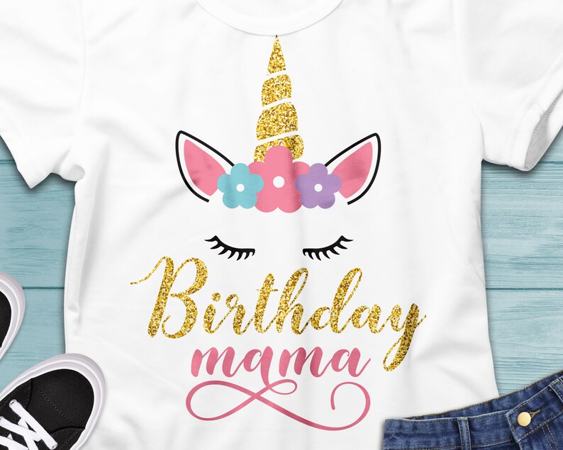 Birthday Mama Svg Birthday Svg Unicorn Svg Mom Svg Kids - Etsy