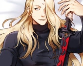 ffxiv zenos yae galvus body pillow case (full)