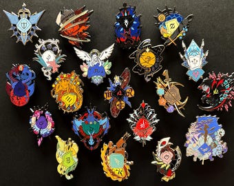 ffxiv job enamel pins