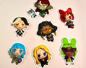 clay ffxiv character stickers