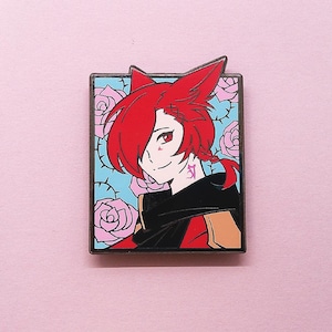 rose g&#39;raha portrait enamel pin