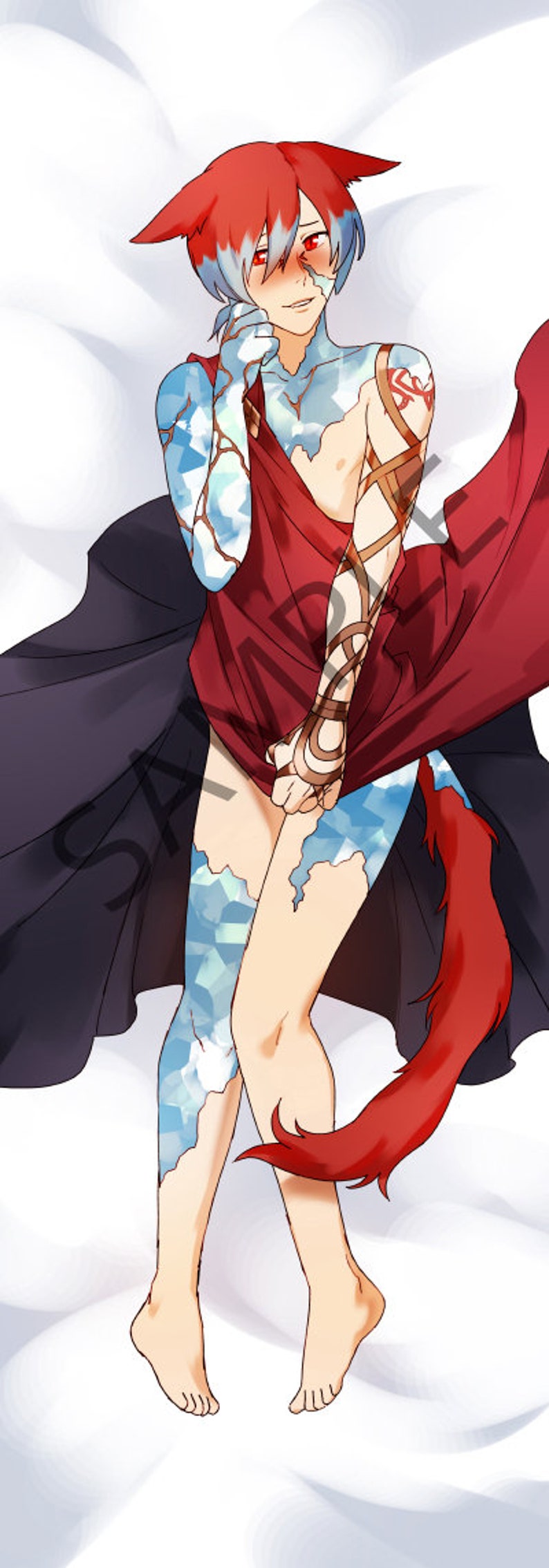 crystal exarch DOUBLE-SIDED body pillowcase