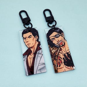 yakuza like a dragon portrait keychains