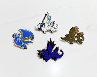 ffxiv dragon enamel pins