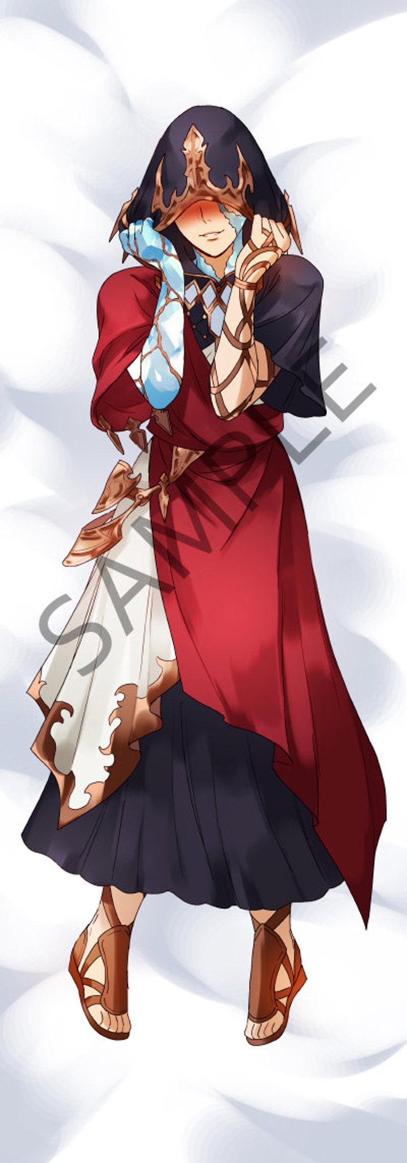 crystal exarch DOUBLE-SIDED body pillowcase