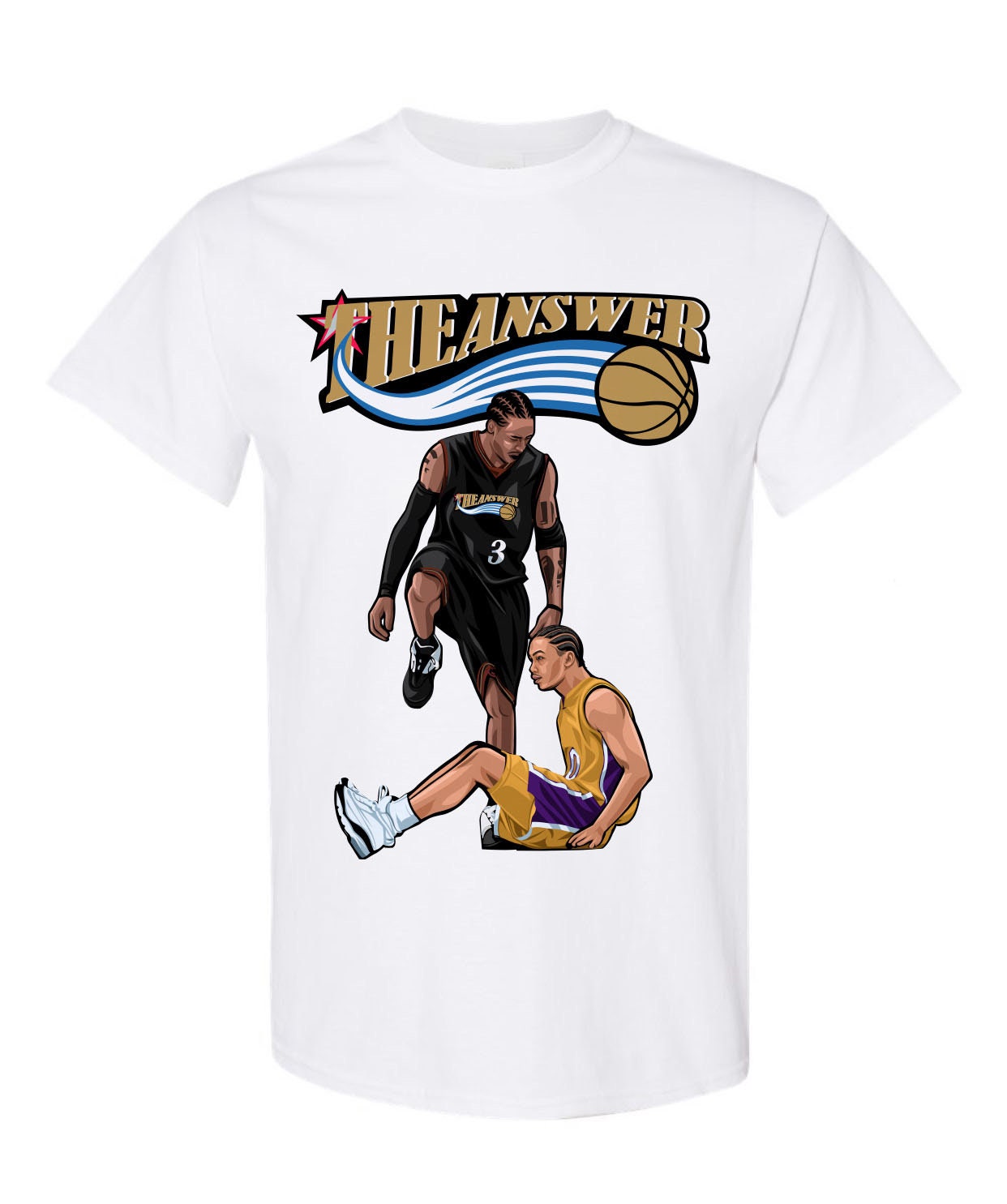 Discover Allen Iverson "The Answer" T-shirt