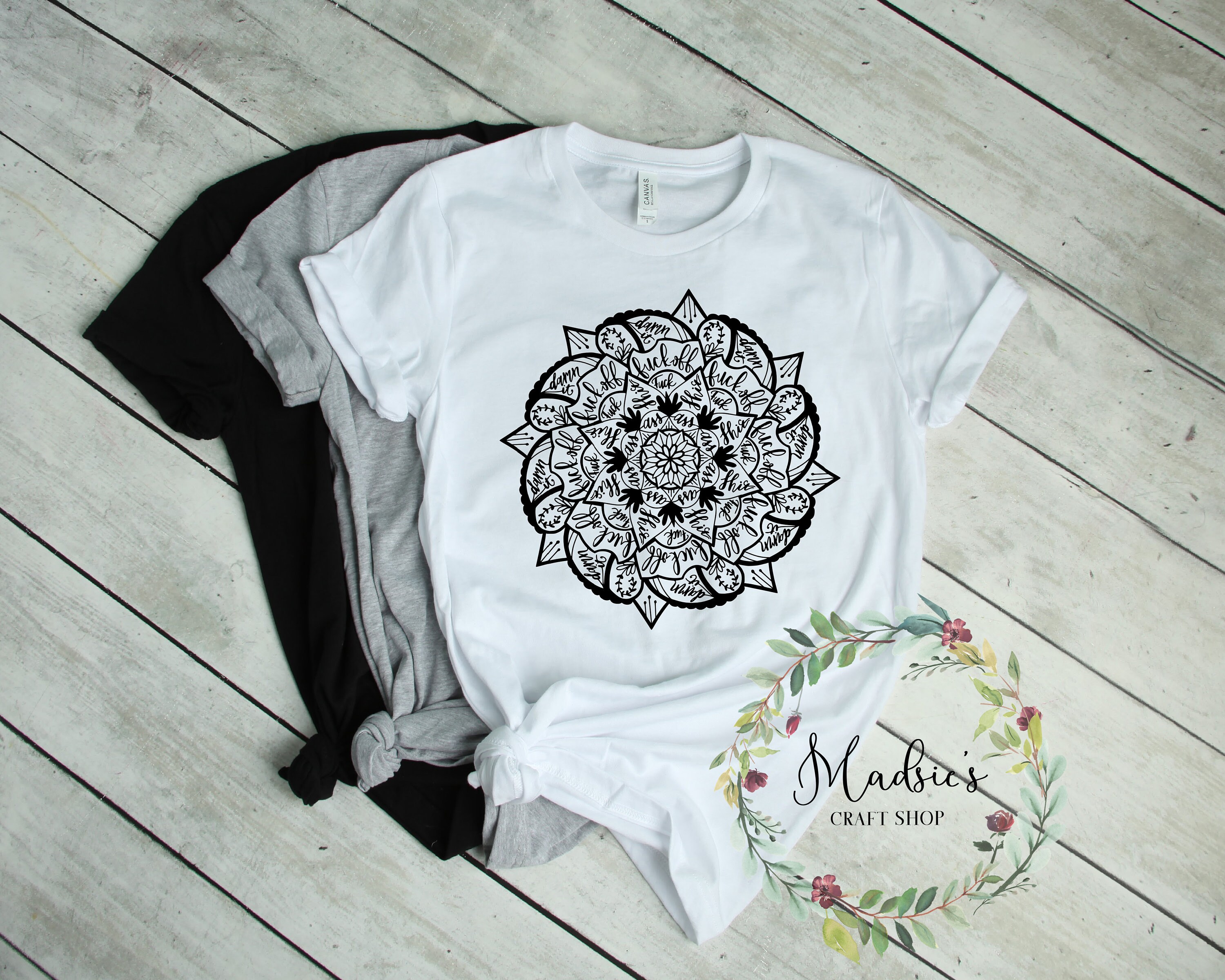 T-shirt Mandala Chemise Mandala Tee-shirt Mandala T-shirt | Etsy