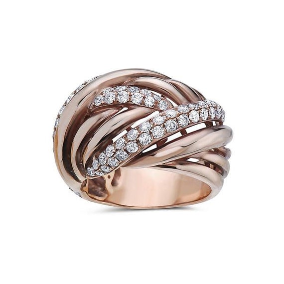 Buy Rose Gold Wedding Rings Rings For Women Online Ladies Etsy