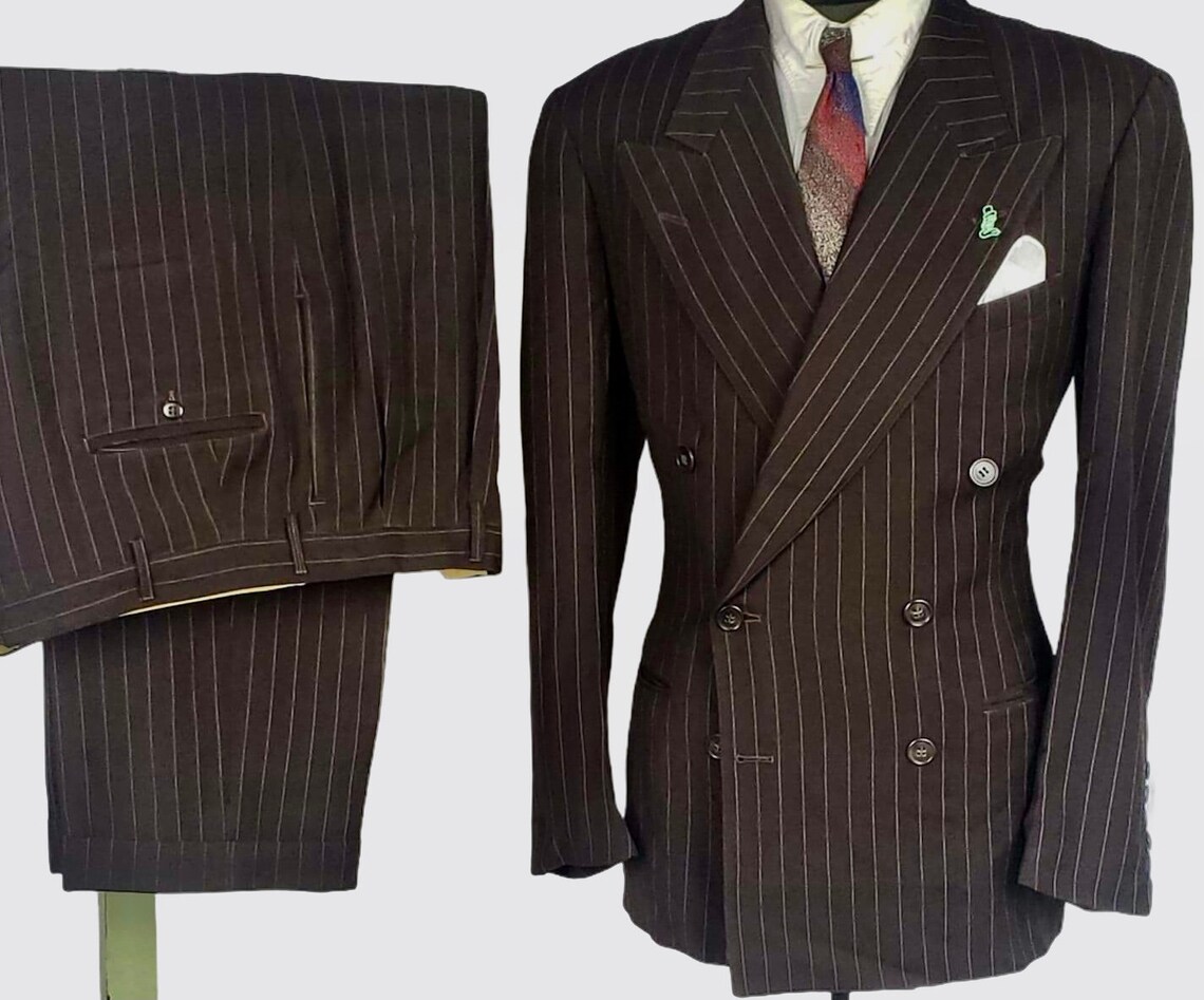 kids brown pinstriped suit kids brown pinstriped suit