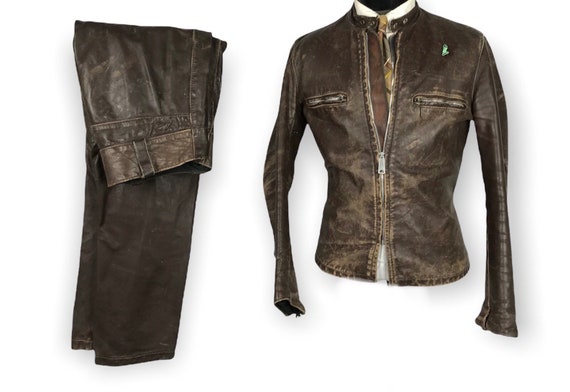 スーツ Mid 1950s Style Glossy DarkBrown Conpora スーツ Mid 1950s Style Glossy DarkBrown Conpora Vintage 90s