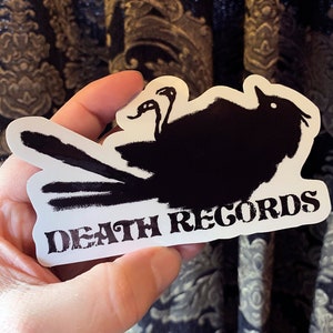 Death Records Logo - Phantom Of The Paradise - Vinyl Sticker! 5&quot; all weather, laminated decal! Cult Horror Classic