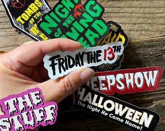 Horror Movie Logo Stickers! High Quality, Laminated All Weather Vinyl Decals! Choose From 30 hot Designs!