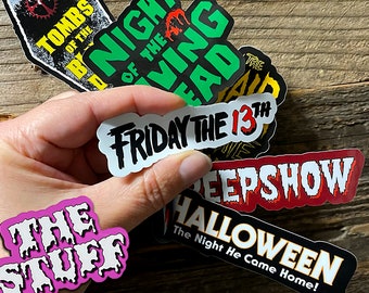 Horror Movie Logo Stickers! High Quality, Laminated All Weather Vinyl Decals! Choose From 32 hot Designs!
