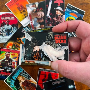 Horror Movie Stickers! 17 Mini Poster Sticker Pack! All Different! High Quality 2 x 3&quot; all weather, laminated vinyl decals! | Set #3
