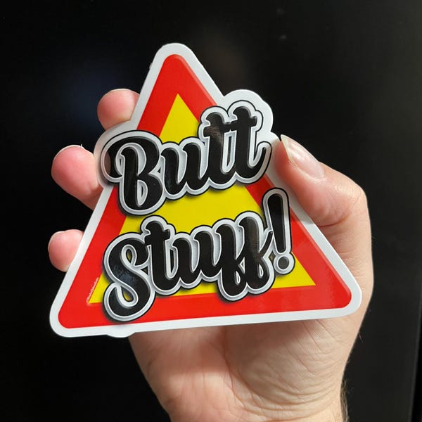 Stuff Back Sticker Butt Stuff Sticker - Etsy