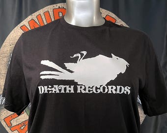 Death Records T-shirt! Classic Cult Horror Movie Black Shirt!