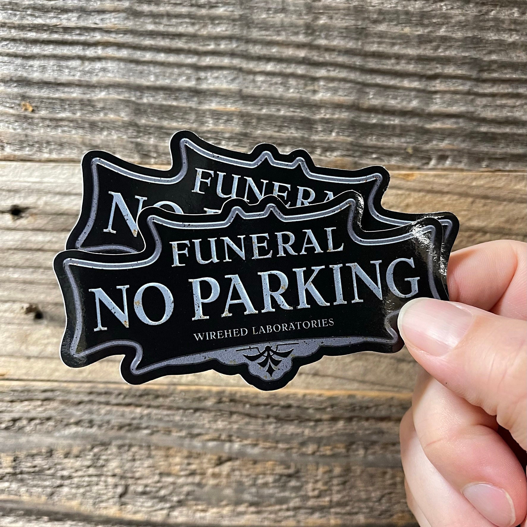 Funeral Sticker Cd R File Funeral No Parking! Stickers | Two High Quality Vinyl, Laminated 4 ...