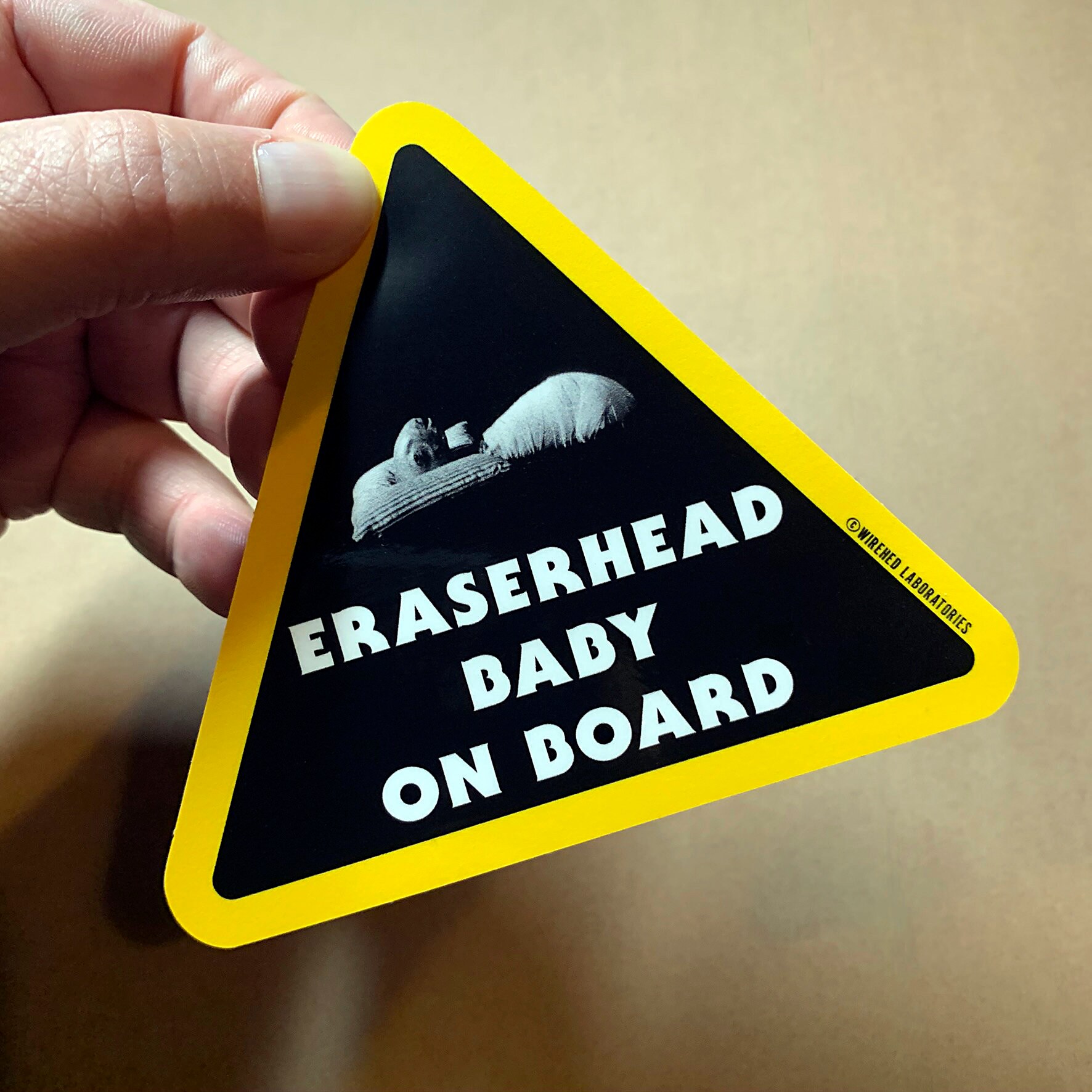 ERASERHEAD Baby On Board Sticker 4 vinyl decal Etsy