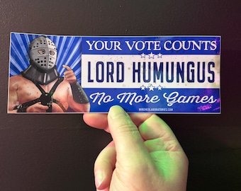 VOTE Lord Humungus Bumper Sticker! Mad Max vinyl waterproof sticker for your car!