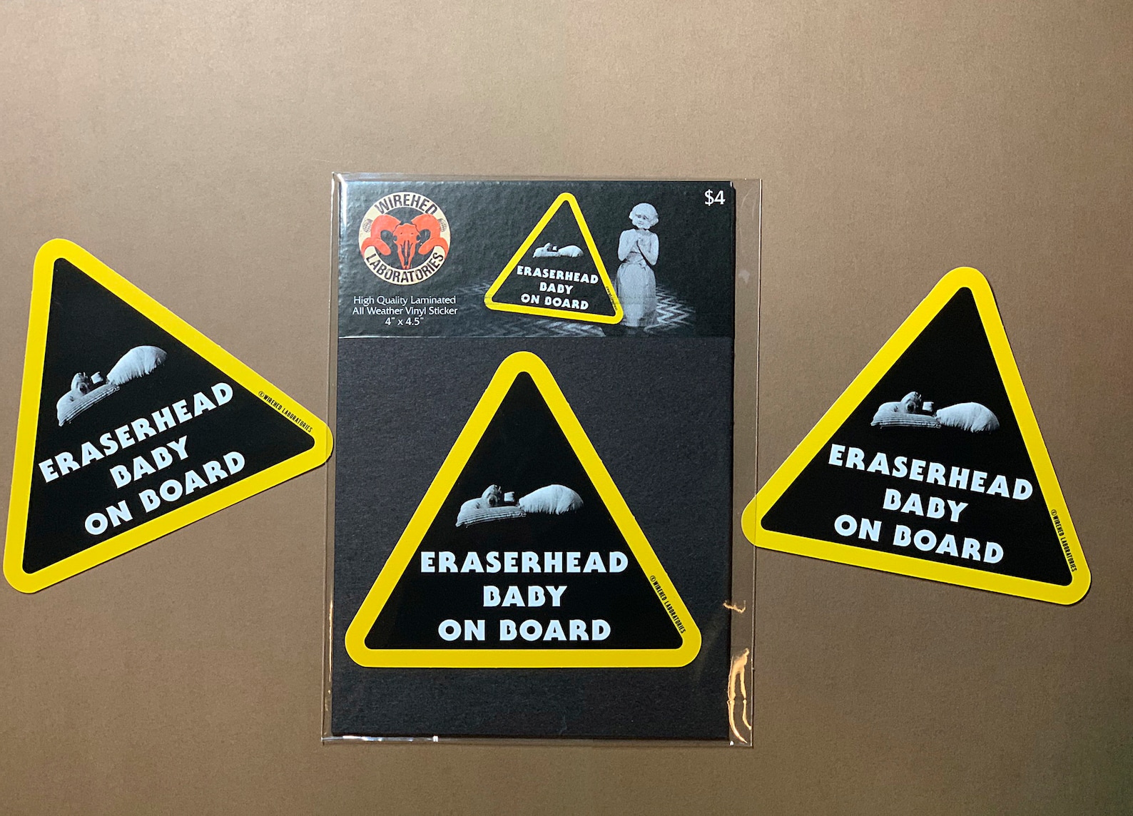 ERASERHEAD Baby on Board Sticker 4 Vinyl Decal Etsy