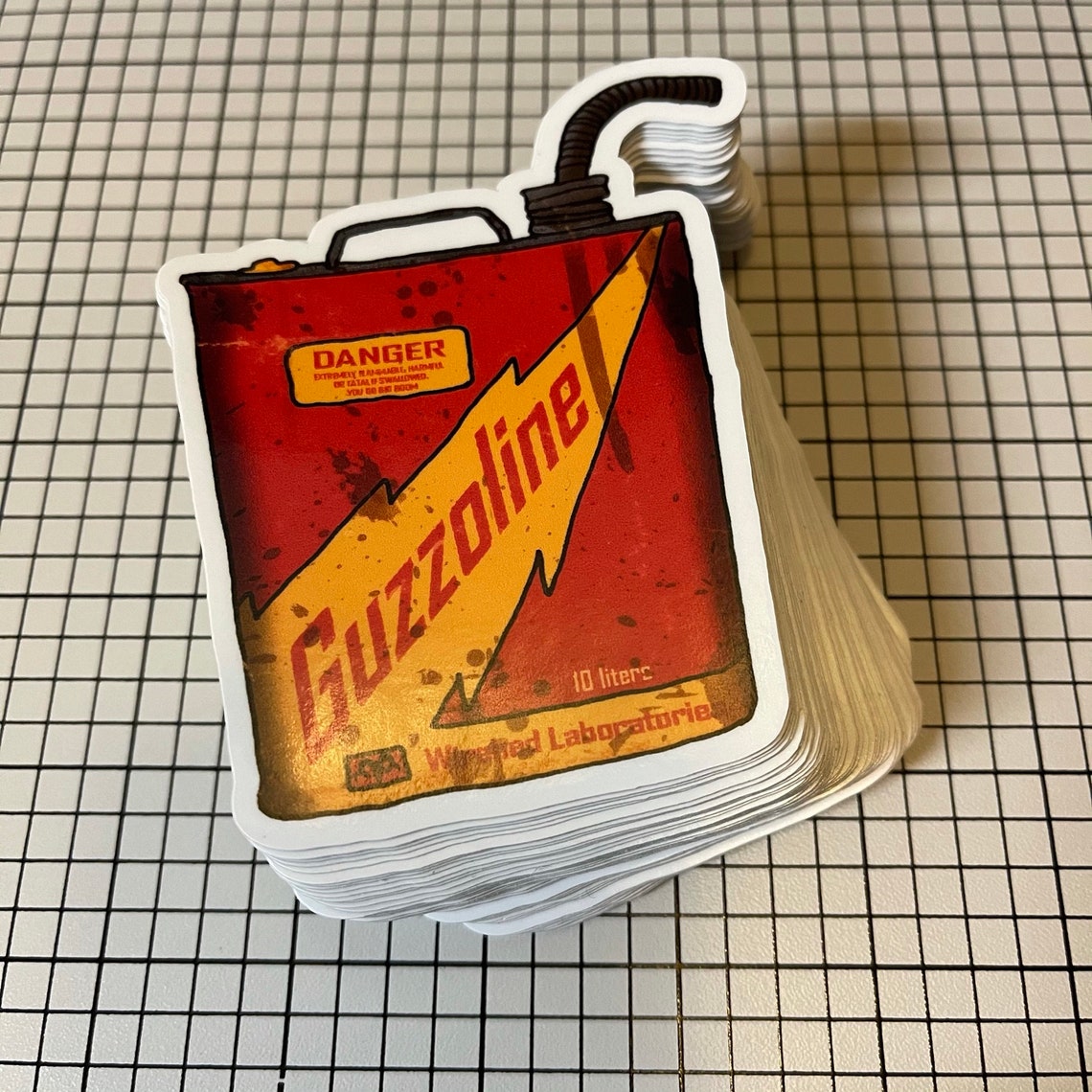 Guzzoline Vinyl Sticker Mad Max Gas Can Weatherproof Decal Etsy