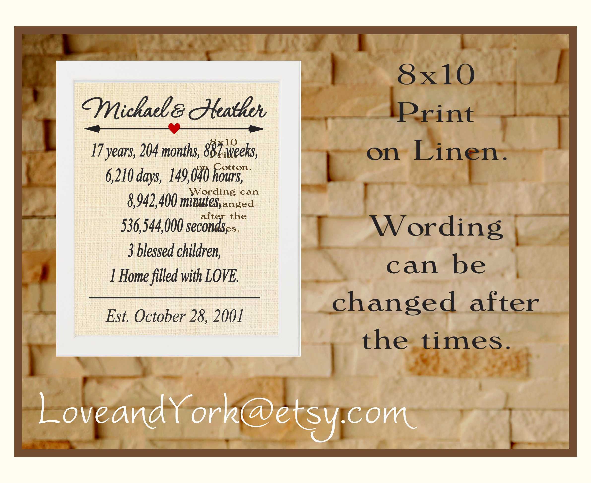 Personalized 17th Anniversary Gift To Her 17th Anniversary For Etsy personalized-17th-anniversary-gift-to-her-17th-anniversary-for-etsy