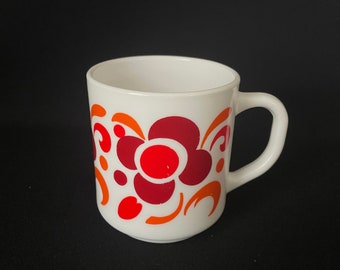 Lot de 9 tasses à café vintage Arcopal modèle Aster