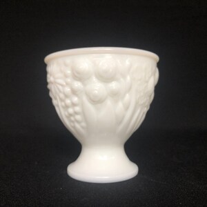 Vintage Milk Glass AVON Pedestal Dish