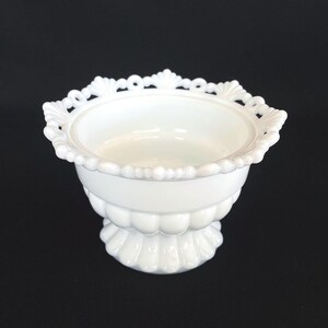 RARE - Vintage Westmoreland Ring & Petal Milk Glass Dish | Server | Planter - Vintage Milkglass