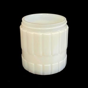 Vintage Milk Glass Cosmetics Glass Jar