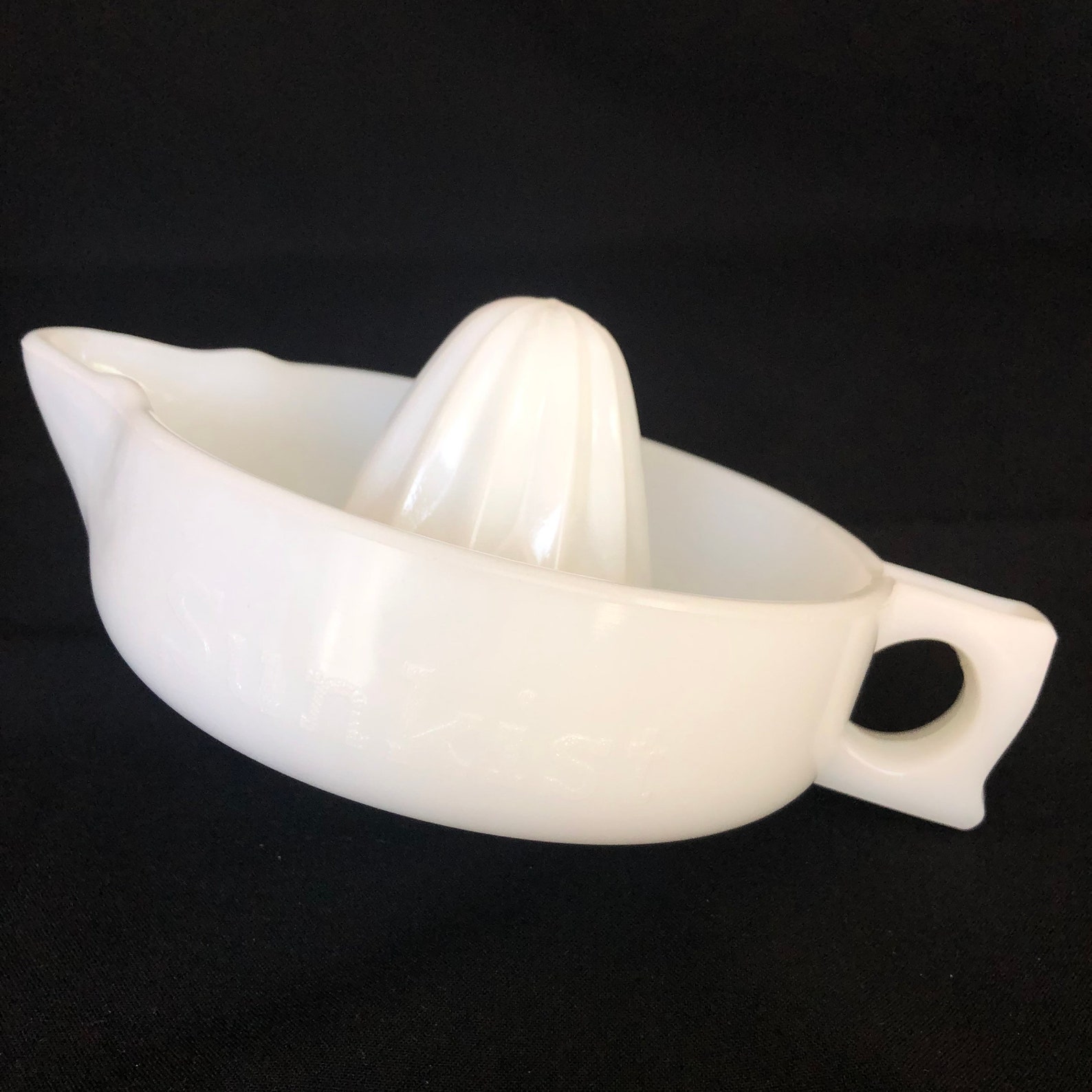 Vintage Sunkist Milk Glass Juicer Citrus Reamer Juice Reamer Etsy
