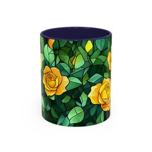 Yellow Roses Coffee Cup . Stunning Floral Coffee Mug, Gift for Her, Mother&#39;s Day, Home Decor, Nature Lover Mug, Tea Lover&#39;s Gift