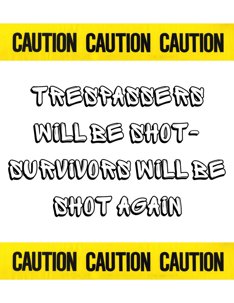 DIGITAL Download-no Trespassing Printable Signs - Etsy