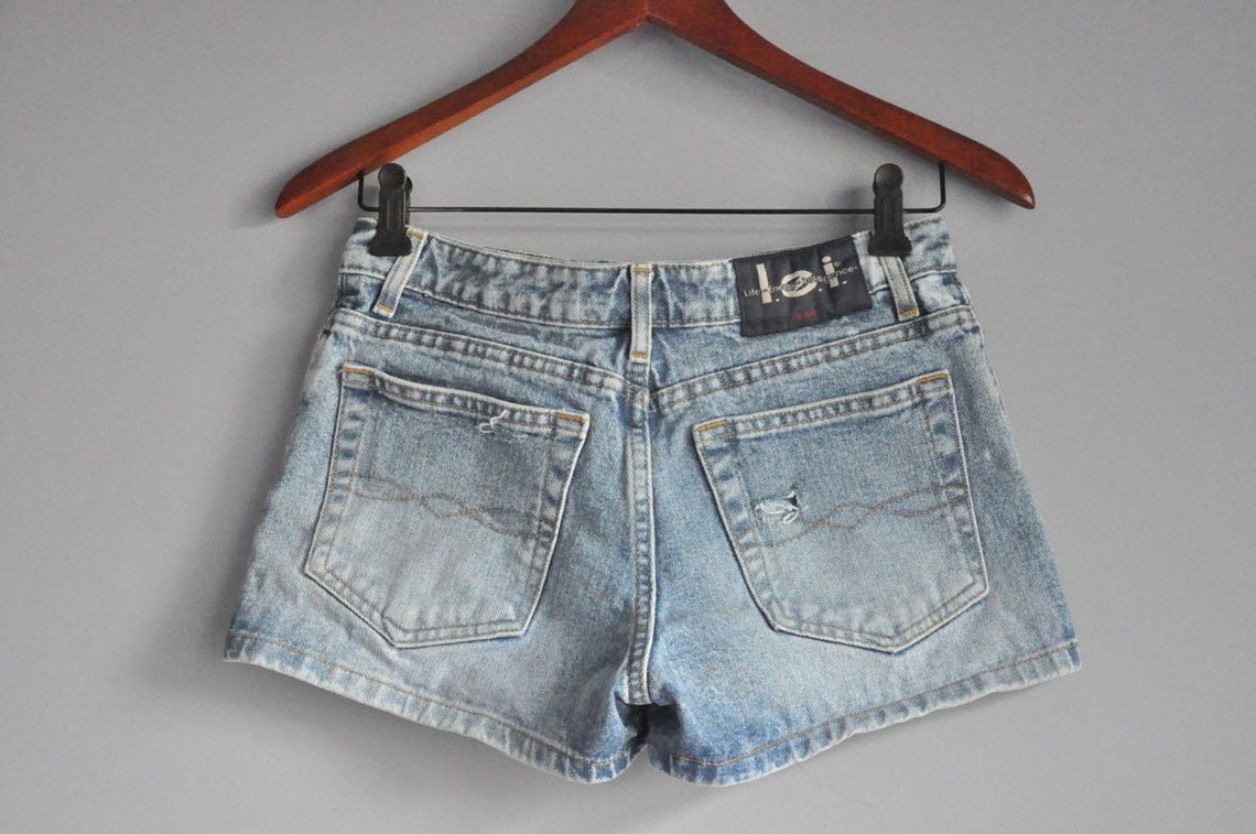 Y2K Distressed Mini Shorts Vintage Women's Acid Washed - Etsy
