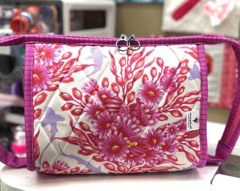 Bionic Gear Bag featuring Tula Pink fabrics – Large Sewing Organizer for Serious Sewists
