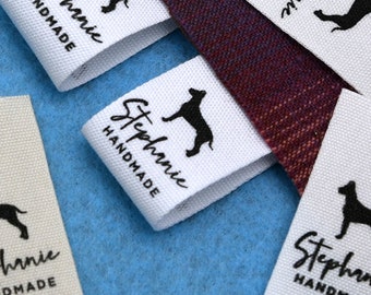 personalized sew on tag，gift for grandma, gift for sewing lover，custom knitted labels，fabric tags for handmade things，labels for sewing