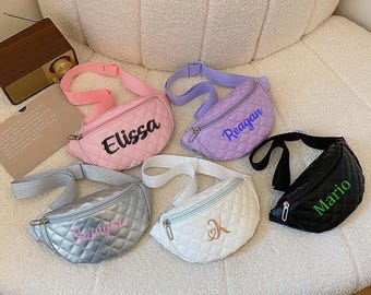 Personalized Girls Fanny Pack,  Birthday Party Favor, Crossover Bag, Gift, Personalized Party Favor, Custom Gift, Sling Bag，Embroidery name