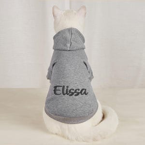 Personalized Dog Hoodie ,Embroidered Name Pet Hoodie ,Personalized Dog Sweatshirt ,Puppy Clothing ,Personalized Dog Clothes Outdoor Dog