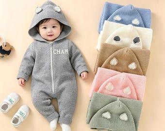 Embroidered Baby Romper Set: Personalized Newborn Outfit