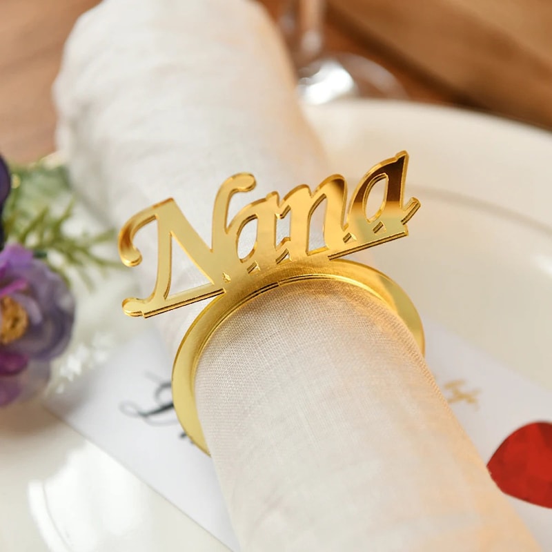 Custom Napkin Ring - Etsy