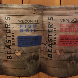 Grain Free Dog Treat Duo Wisconsin Fish Boil & Venison Cranberry Grain Free Duo