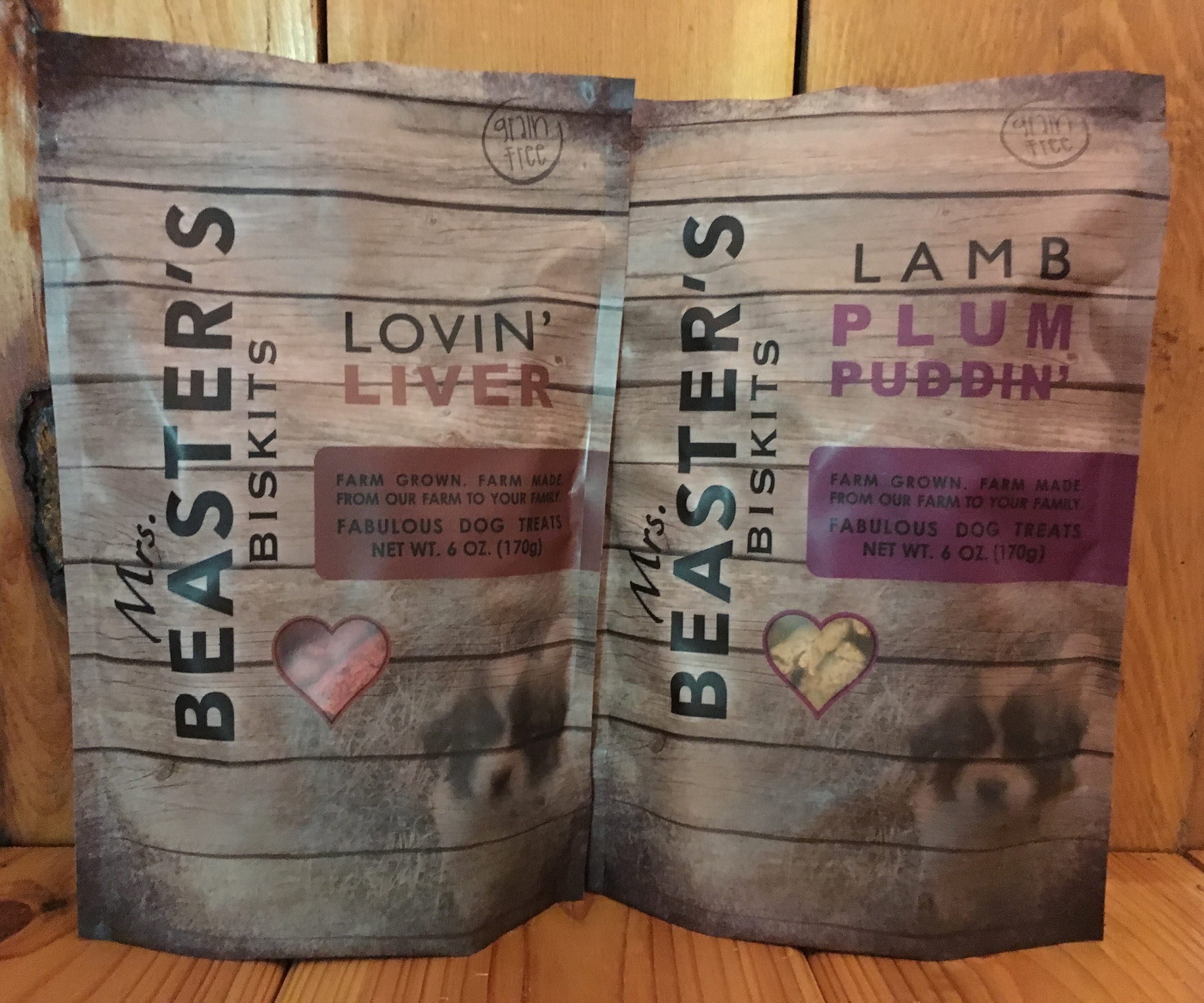 Grain Free Dog Treat Duo Lovin' Liver & Lamb Plum Puddin' Grain Free