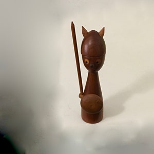 Laurids Lonborg Vinking Teak Bottle Opener Mid Century Modern Made in Denmark