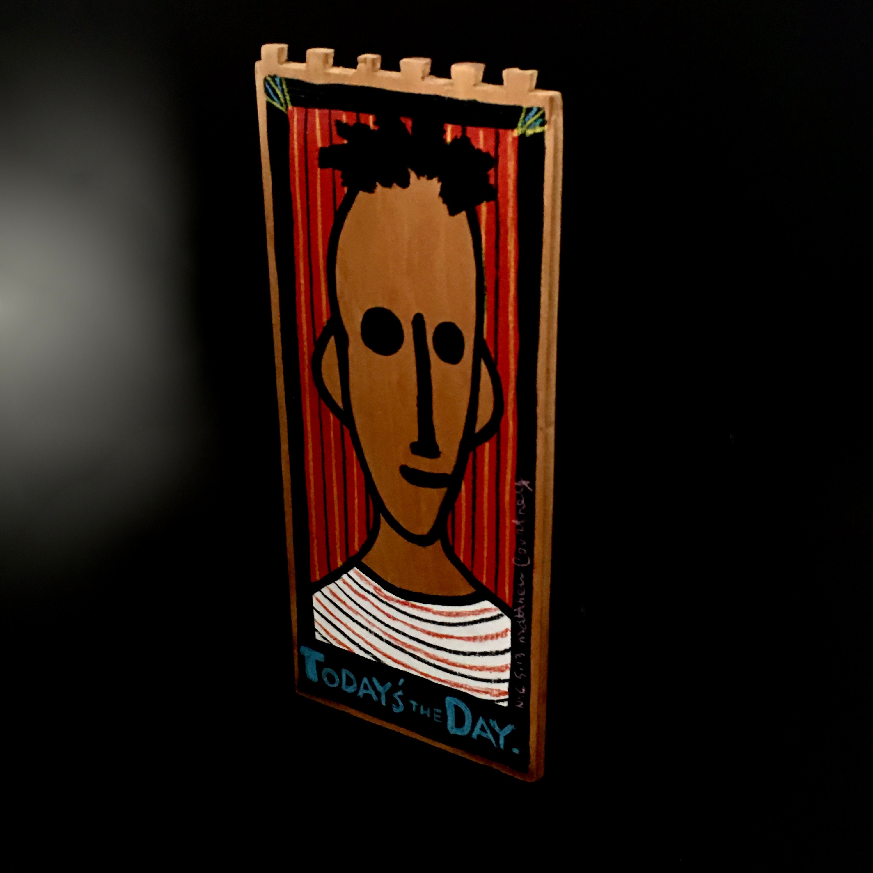 Ein Vintage moderne Acryl-Malerei auf gefunden Board von | Etsy