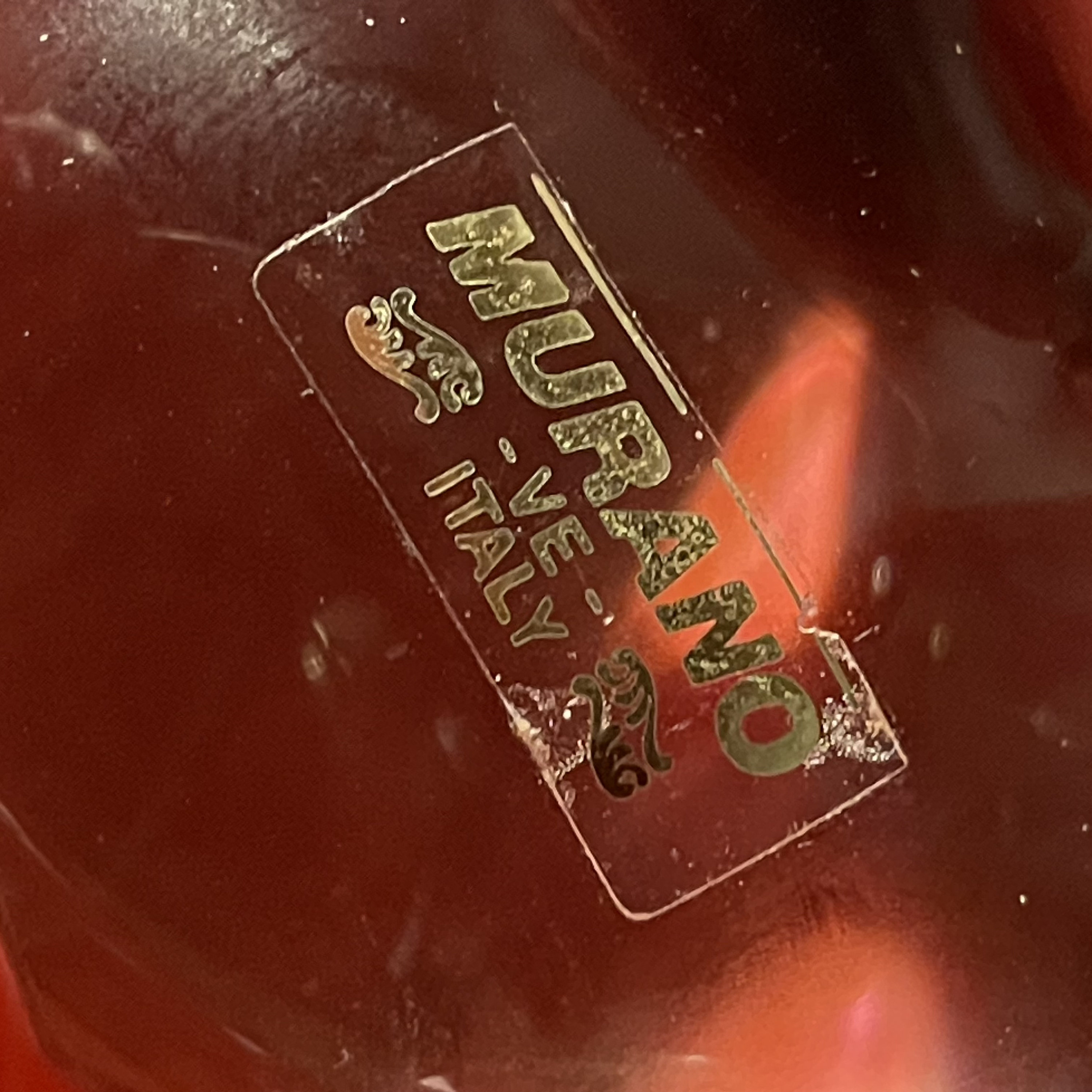 Vintage Large Mid Century Modern Tabletop Glass Decorative Bird