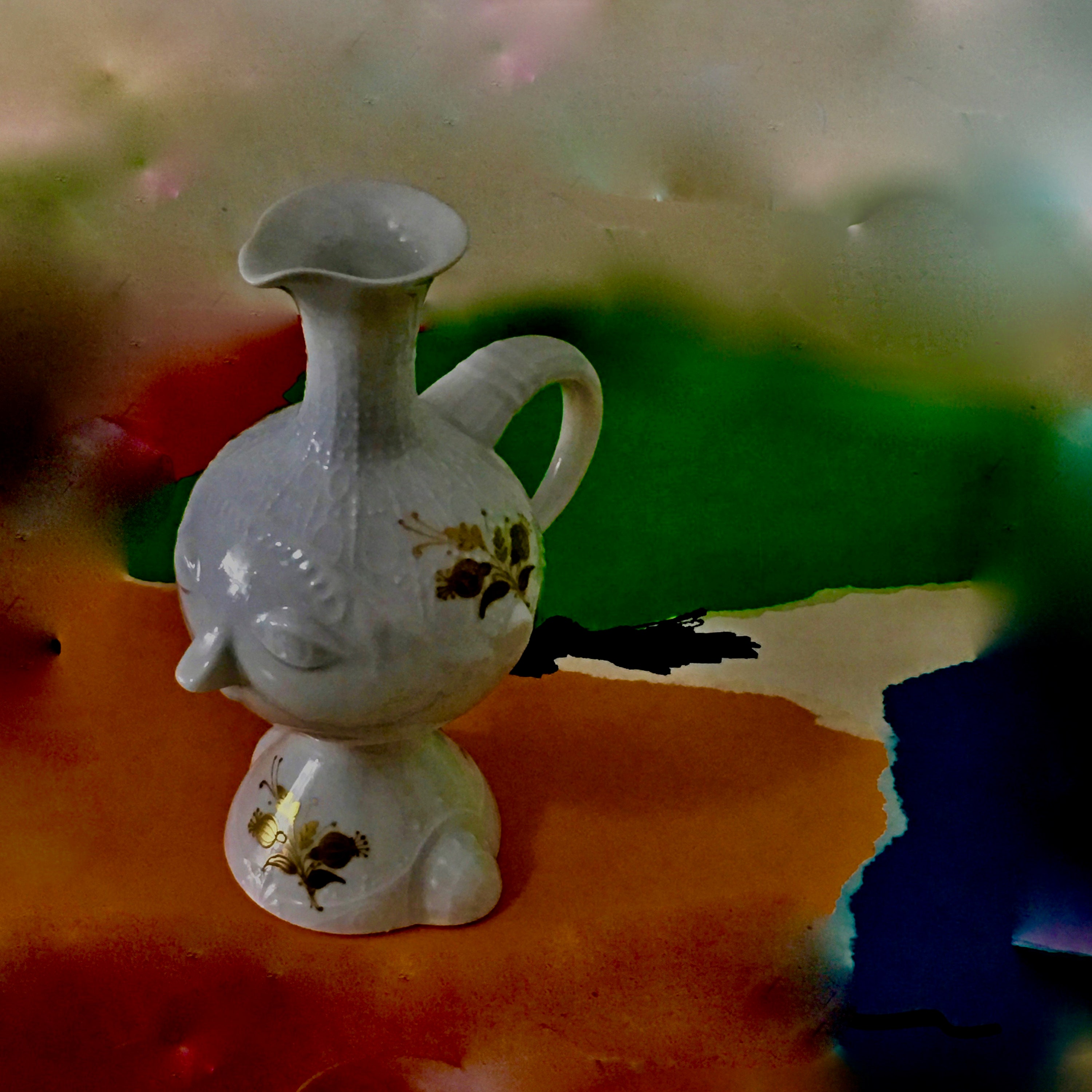 Midcentury Rosenthal China Romanze Romance All White Teapot