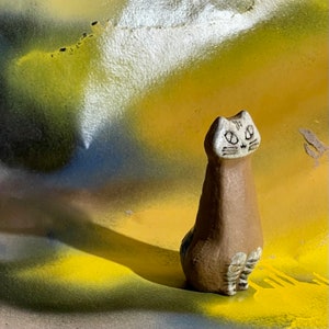 Vintage 1955  Iconic Sitting Cat Designed By Lisa Larson With Gustavsberg Sweden