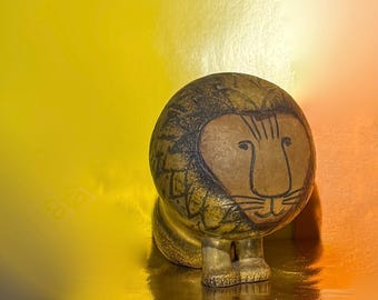 Lisa Larson Miniature Lion Figurine Sweden - Etsy