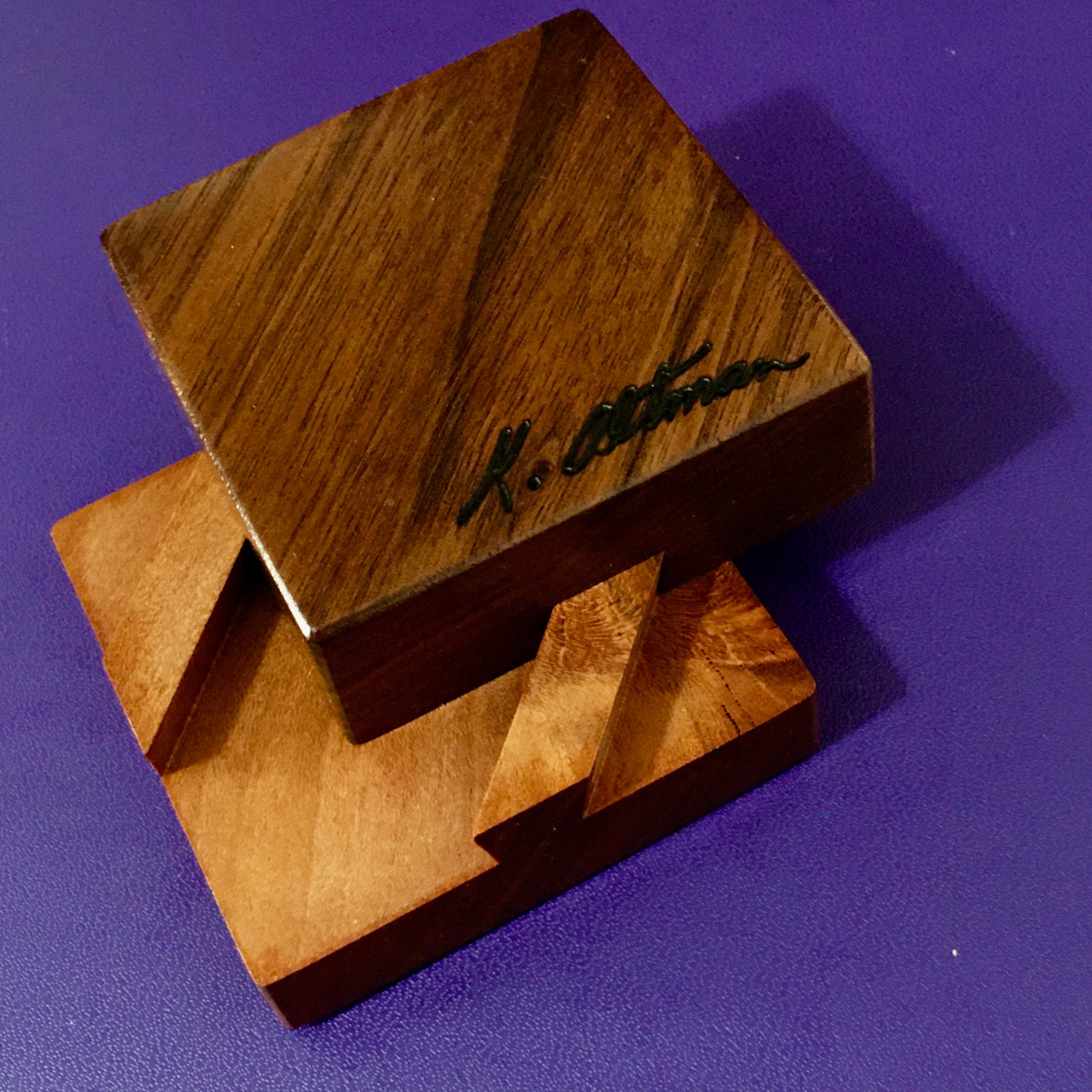 Retro Modern Table Top A Vintage Mid Century Modern Table Top Hand Turned Hard Wood Accessory ...